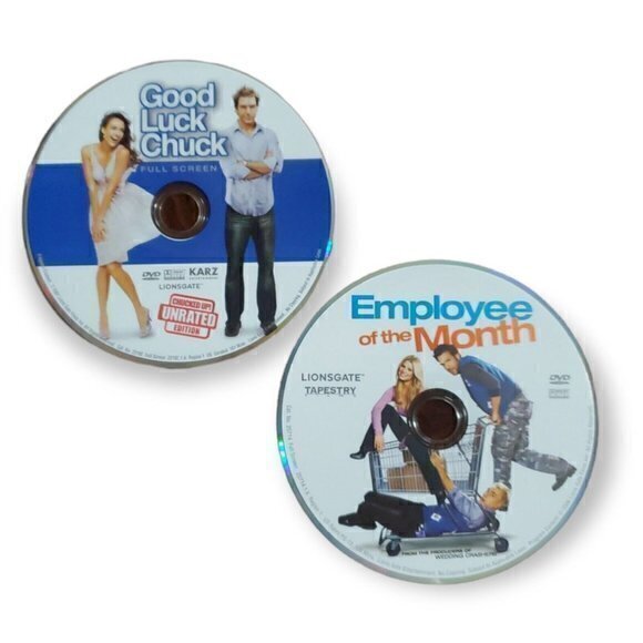 Valentine's Day 2 Pack DVD [Good‎ Luck Chuck, Employee of the Month] Good - Picture 3 of 3